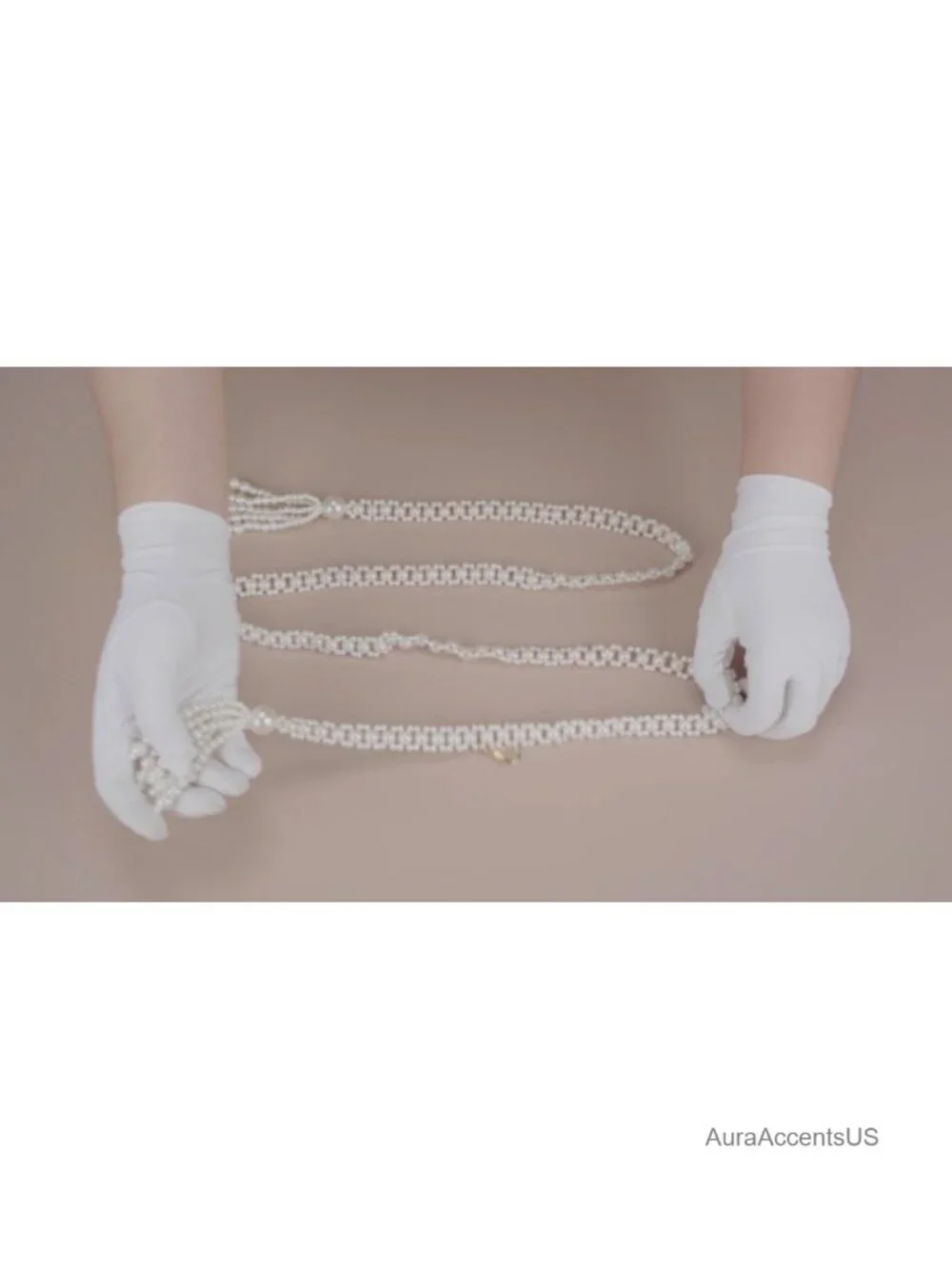 Synthetic Pearl Waist Chain Belt, Adjustable Chunky Body Jewelry for Dresses